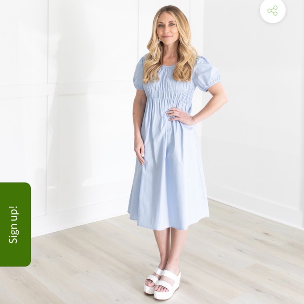 Willow Park Boutique Smocked Midi Dress